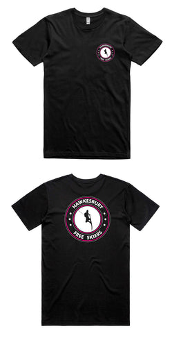 Hawkesbury Free Skiers | Pink Logo, Black Staple